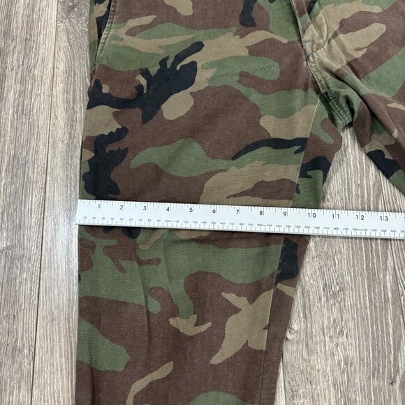 Ralph Lauren Polo Chino Classic Cotton Camo Camouflage Pants 34/25 Military Army - Picture 8 of 16